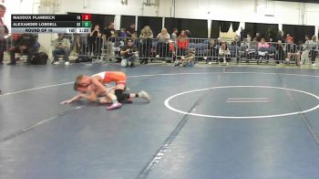 85 lbs Round Of 16 - Alexander Lobdell, OK vs Maddox Plambeck, PA
