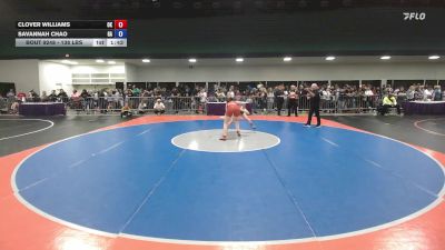 138 lbs Round Of 32 - Clover Williams, OK vs Savannah Chao, GA