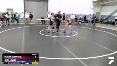 126 lbs Round 1 - Roman Sorensen, Interior Grappling Academy vs Gage Keller, Juneau Youth Wrestling Club Inc.