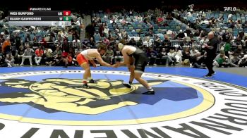 215 lbs Quarterfinal - Wes Burford, Oakdale vs Elijah Gawronski, Volcano Vista