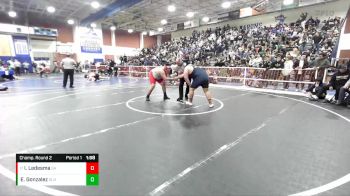 285 lbs Champ. Round 2 - Iasaiah Ledesma, Santa Ana vs Emiliano Gonzalez, Sonora (La Habra)