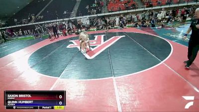 120 lbs Quarterfinal - Saxon Bristol, Hawaii vs Quinn Humbert, Alaska