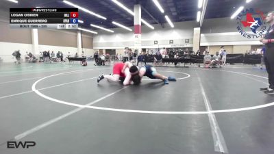 285 lbs Consi Of 4 - Logan O'Brien, Hill Country Wildcats Wrestling Club vs Enrique Guerrero, Spartan Mat Club