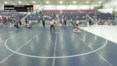 50-55 lbs Quarterfinal - Ava Paraso, Charger Wrestling Club vs Mabel Auelua, Team Pride Academy