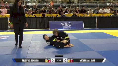 Katrina Rose Sabin vs Kelsey Hoi Kei Chong 2025 Pan Kids Jiu-Jitsu IBJJF Championship
