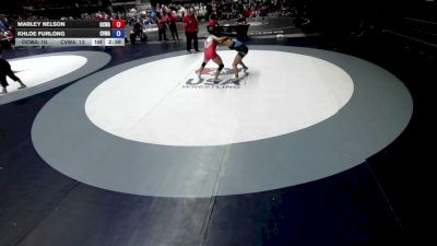 135 lbs Marley Nelson, OCWA - Orange County Wrestling Association vs Khloe Furlong, CVWA - Central Valley Wrestling Association