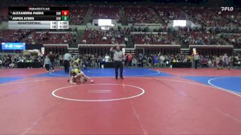 116 lbs Quarterfinal - Aspen Ayers, Deerlodge vs Alexandria Parks, Cascade Little Guy