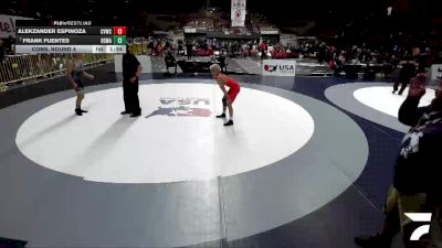 All Cadet Boys Freestyle Lower - 106 lbs Cons. Round 4 - Alekzander Espinoza, Coachella Valley Wrestling Club vs Frank Fuentes, Red Star Wrestling Academy