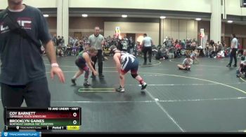 Round 4 - Brooklyn Gaines, Northeast Georgia Mat Monstars vs Coy Barnett, Tomahawk Youth Wrestling