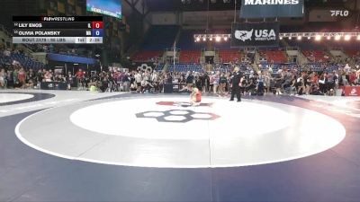 95 lbs Cons. Quarters - Lily Enos, IL vs Olivia Polansky, MA