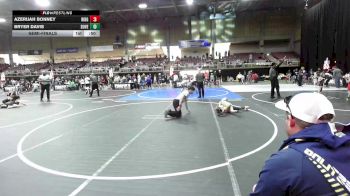 62 lbs Semifinal - Azerijah Bonney, Ridge WC vs Bryer Davis, Dove Creek