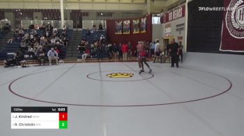 132 lbs Consolation - Joseph Kindred, Strong Rock Christian School vs Ronnie Christolin, Green Farms Academy