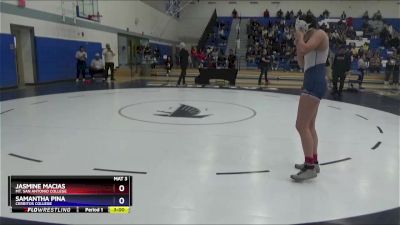 138 lbs Champ. Round 1 - Jasmine Macias, Mt. San Antonio College vs Samantha Pina, Cerritos College