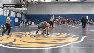 157 lbs Consi Of 8 #2 - James Calabrese, Bridgewater State vs Mark Lattimore, Johnson & Wales (RI)