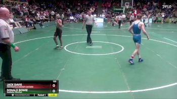 132 lbs Quarterfinal - Jack Davis, Indianapolis Bishop Chatard vs Donald Bowie, Warren Central