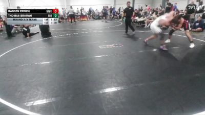 150 lbs Round 3 (4 Team) - Thomas Brough, Reverence United Blue vs Radden Eppich, West Forsyth Wrestling Club