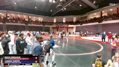 106 lbs Quarterfinal - Gwyn Freshour, Edmond North High School Wrestling vs Carrisa Martin, Standfast Wrestling Club