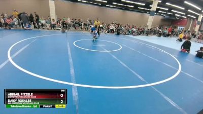 62-64 lbs Round 2 - Abigail Pitzele, Grapevine Wrestling Club vs Daisy Rosales, All American Wrestling Club