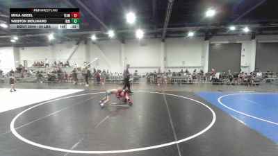 54 lbs Round Of 16 - Mika Abeel, Team Aggression vs Weston Molinaro, Rising Sun WC