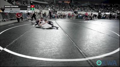52 lbs Semifinal - Bodee Coffman, Husky WC vs Johnny Weisinger, Wyandotte Youth Wrestling