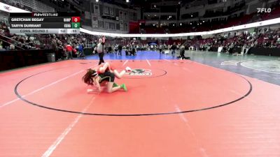 120 lbs Cons. Round 2 - Taryn Durrant, Kuna vs Gretchan Begay, Nampa