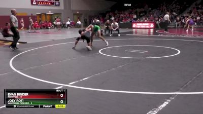 133 lbs Finals (2 Team) - Joey Roti, Wisconsin-Parkside vs Evan Binder, Maryville