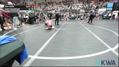 64 lbs Semifinal - Toby Jager, Carl Albert vs Kade Fahlenkamp, Tuttle Wrestling