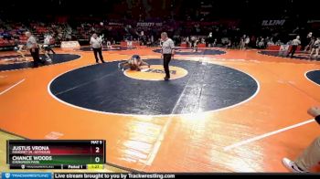 2A 126 lbs Cons. Round 1 - Justus Vrona, Mahomet (M.-Seymour) vs Chance Woods, Evergreen Park