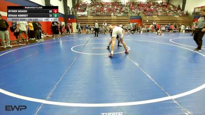 165 lbs Quarterfinal - Ryder Seago, Owasso High School vs Ethan Kimrey, Tulsa Union