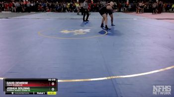 D2-215 lbs Cons. Round 1 - David DeWeese, Cedar Springs HS vs Joshua Golding, Warren Woods-Tower HS