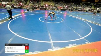 84 lbs Consi Of 16 #1 - Nathanial Sanders, Red Cobra Westling Academy vs Jacob Bonebrake, Lawrence Elite