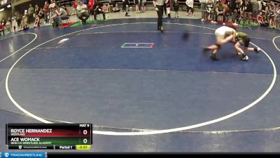 78 lbs Cons. Round 3 - Ace Womack, Iron Co Wrestling Academy vs Royce Hernandez, WESTLAKE