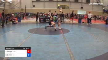 65 kg Round Of 128 - John Burger, Limestone College vs Chris Deloza, Valley RTC