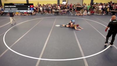 125 lbs Champ. Round 1 - Anna Behling, WI vs Abigail Gindele, MN