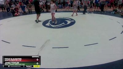 78-82 lbs Semifinal - Titus Slaughter, Ironclad Wrestling Club vs James Fowler, Dendy Trained Wrestling Club