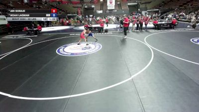 92 lbs 1st Place Match - Ari Sobaje vs Noah Lagman, Monster Garage Wrestling
