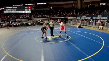 G 132 lbs Cons. Round 5 - Caitlyn Wynn, Baton Rouge Girls vs Theresa Allen, Zachary Girls