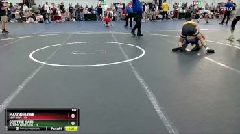 132 lbs Round 6 (8 Team) - Scottie Sari, NJ Rams Wrestling vs Mason Hawk, Lost Boys