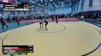 100 lbs Quarterfinal - Andy Thomas, Scots Wrestling Club vs Maverick Maltos, Panhandle RTC