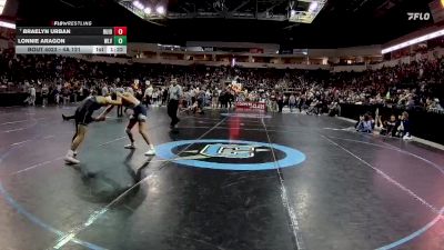 4A 121 lbs Champ. Round 1 - Braelyn Urban, Ruidoso vs Lonnie Aragon, West Las Vegas