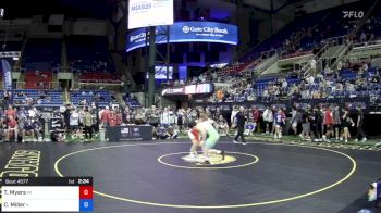 182 lbs Rnd Of 128 - Trey Myers, Michigan vs Cael Miller, Illinois