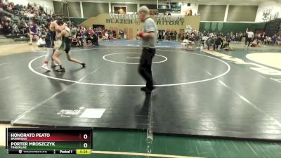 132 lbs Cons. Round 4 - Porter Mroszczyk, Timberline vs Honorato Peato, Bainbridge