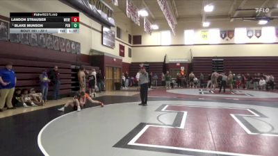 JV-1 lbs Semifinal - Blake Munson, Prairie, Cedar Rapids vs Landon Strauser, West Delaware, Manchester