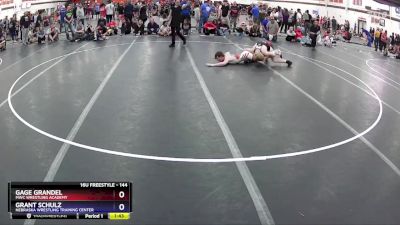 144 lbs Round 1 - Gage Grandel, MWC Wrestling Academy vs Grant Schulz, Nebraska Wrestling Training Center