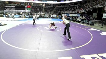 I-126 lbs Cons. Round 3 - Jaden Baron, Ward Melville vs Andrew Poh, Valley Stream North