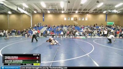 112 lbs Champ. Round 2 - Taven Rivera, Roy Wrestling Club vs Boston Gardiner, Champions Wrestling Club