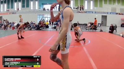 110 lbs Round 5 (6 Team) - Cale Wimberly, Misfits United vs Clifford Green, Riverdale WC