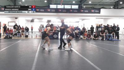 145 lbs 1st Place Match - Kaiulani Garcia, Cowgirls Wrestling Club vs Jessica Mendez, Devils Women's Wrestling Club At Arizona State University
