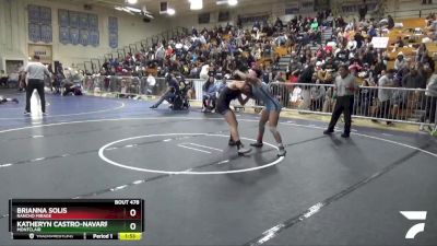 120 lbs Quarterfinal - Brianna Solis, Rancho Mirage vs Katheryn Castro-Navarro, Montclair