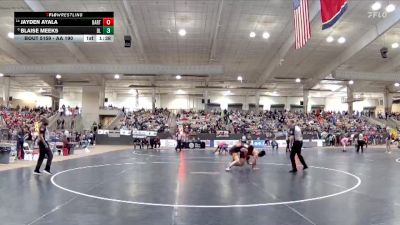 AA 190 lbs Quarterfinal - Jayden Ayala, Bartlett High School vs Blaise Meeks, Blackman High School